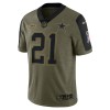 Dallas Cowboys Tröjor Ezekiel Elliott 21 Nike 2021 Salute to Service - Herr Dallas Cowboys Tröjor Ezekiel Elliott 21 Nike 2021 Salute to Service - Herr
